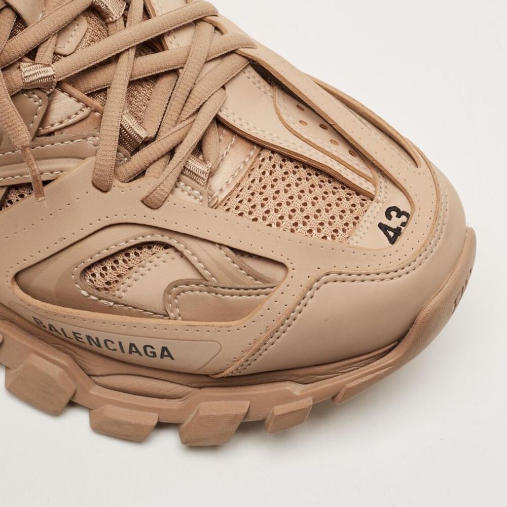 Balenciaga Track Size 43 Beige Faux Leather And Mesh Lace Up Sneakers - Picture 7 of 7